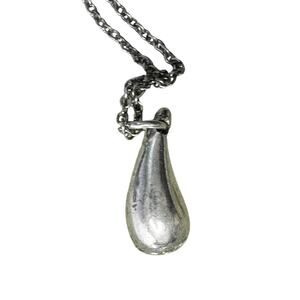 Tiffany & Co Elsa Peretti Small Teardrop Pendant Necklace Sterling Silver 16.5"